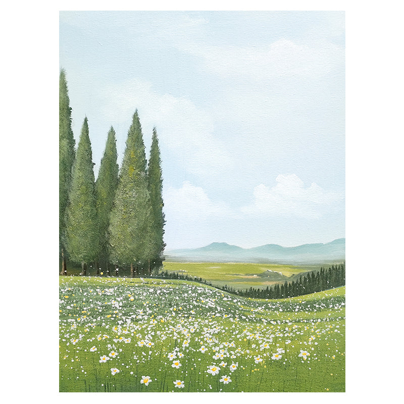 Meadow Floral Forest Scenic Landscape Oil Painting 138MF