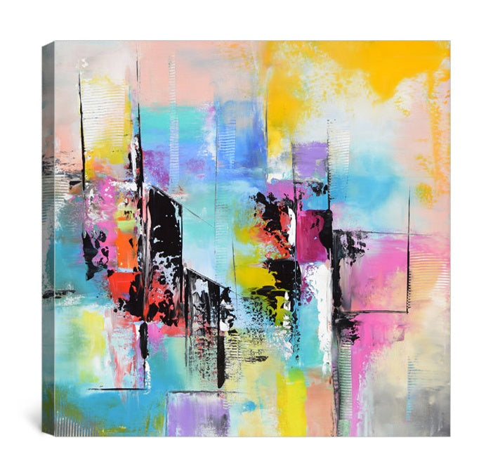 Colorful Abstract Oil Painting for Modern Home Decor