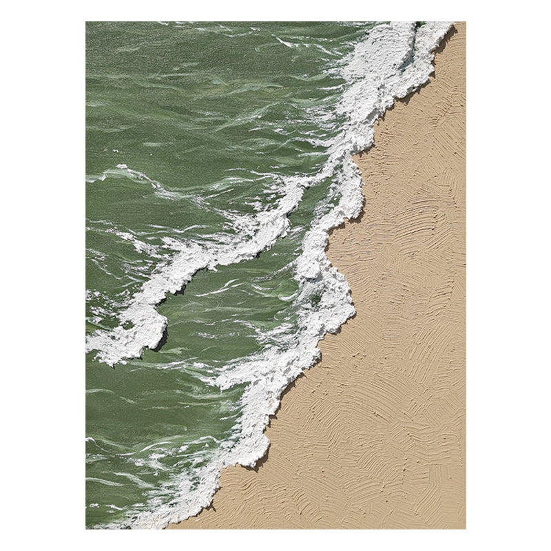Coastal Waves Foam Texture California Oil Painting 131CW