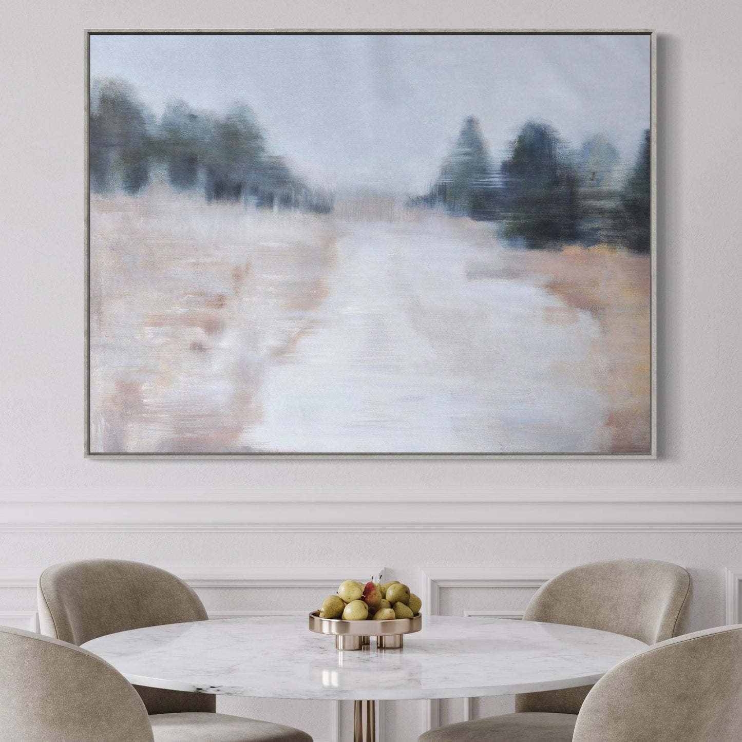 Serene Landscape Oil Painting for Tranquil Home Decor and Peaceful Ambiance