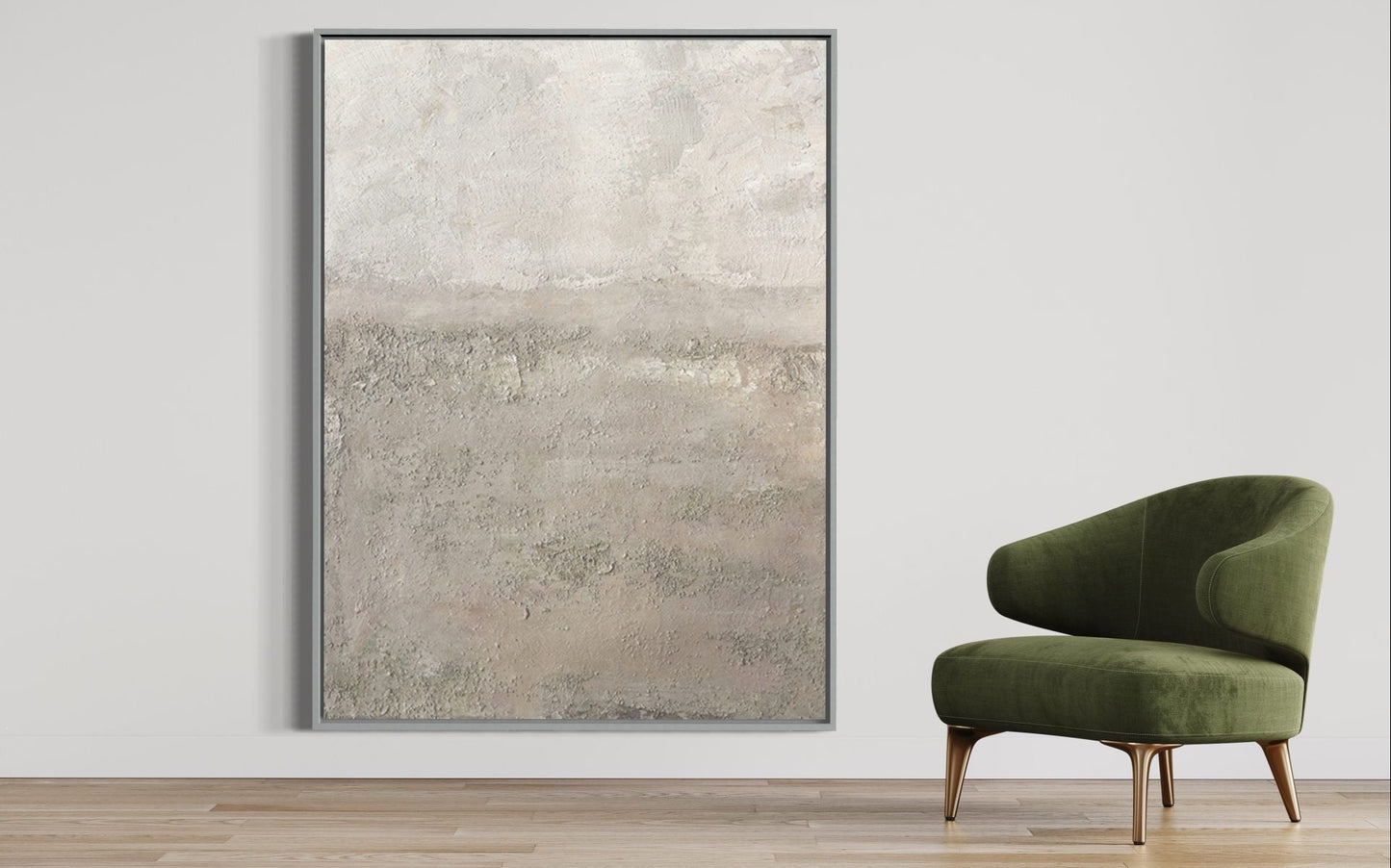 Tranquil Landscape Abstract Oil Painting for Serene Home Decor