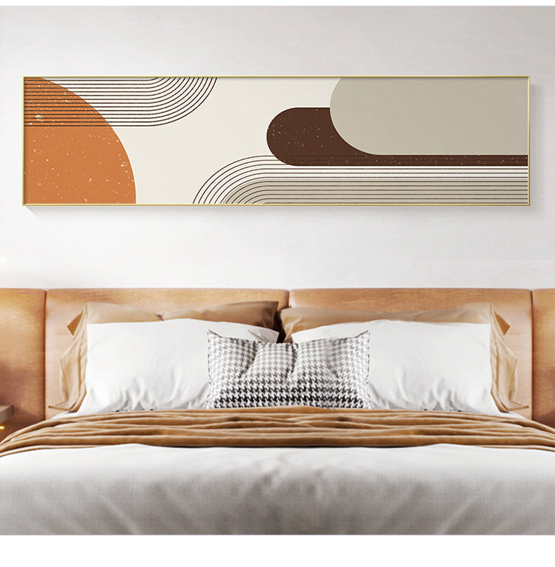Long Neutral Arch Retro Desert Oil Painting