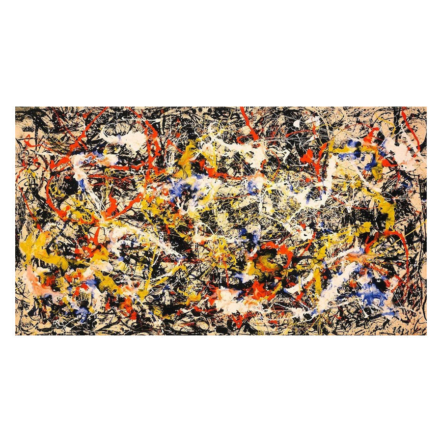 Colorful Abstract Oil Painting for Modern Home Decor