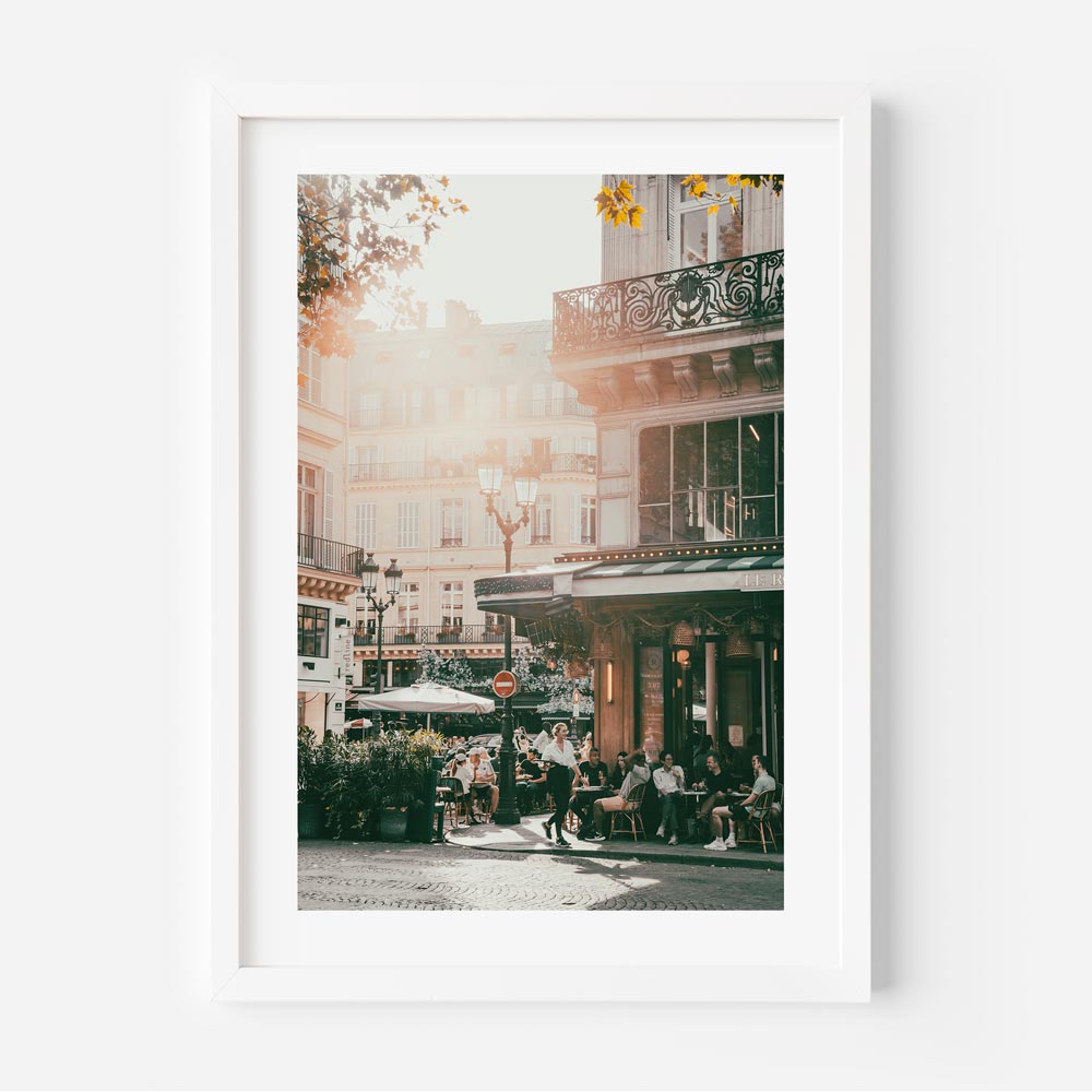 Charming Parisian Cafe Scene in Oil - Capturing the Essence of Urban Elegance
