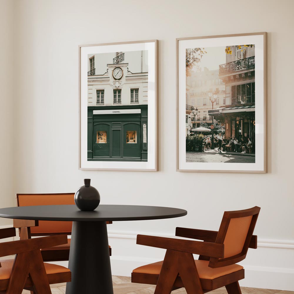 Charming Parisian Cafe Scene in Oil - Capturing the Essence of Urban Elegance