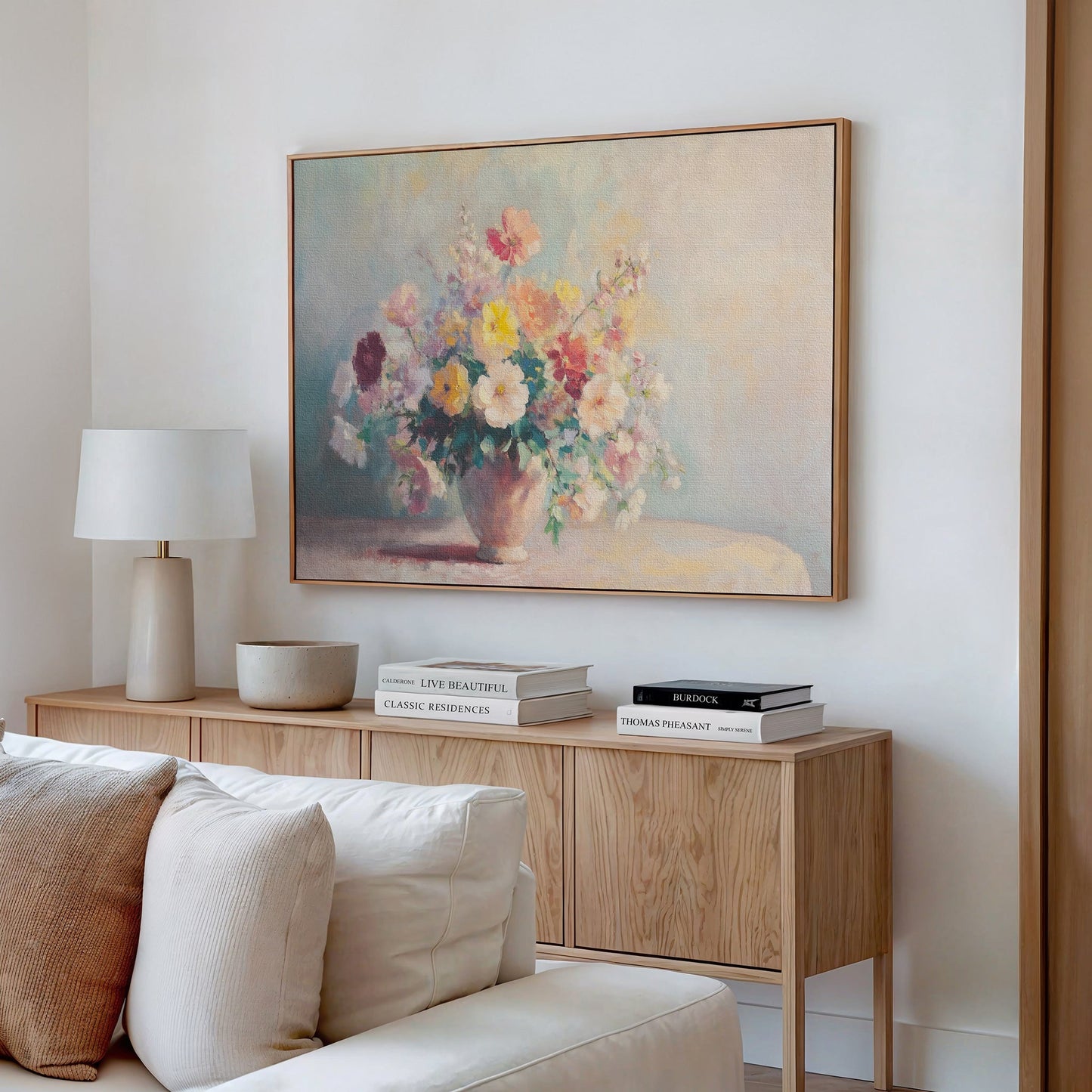 Vibrant Floral Still Life Oil Painting for Elegant Home Décor