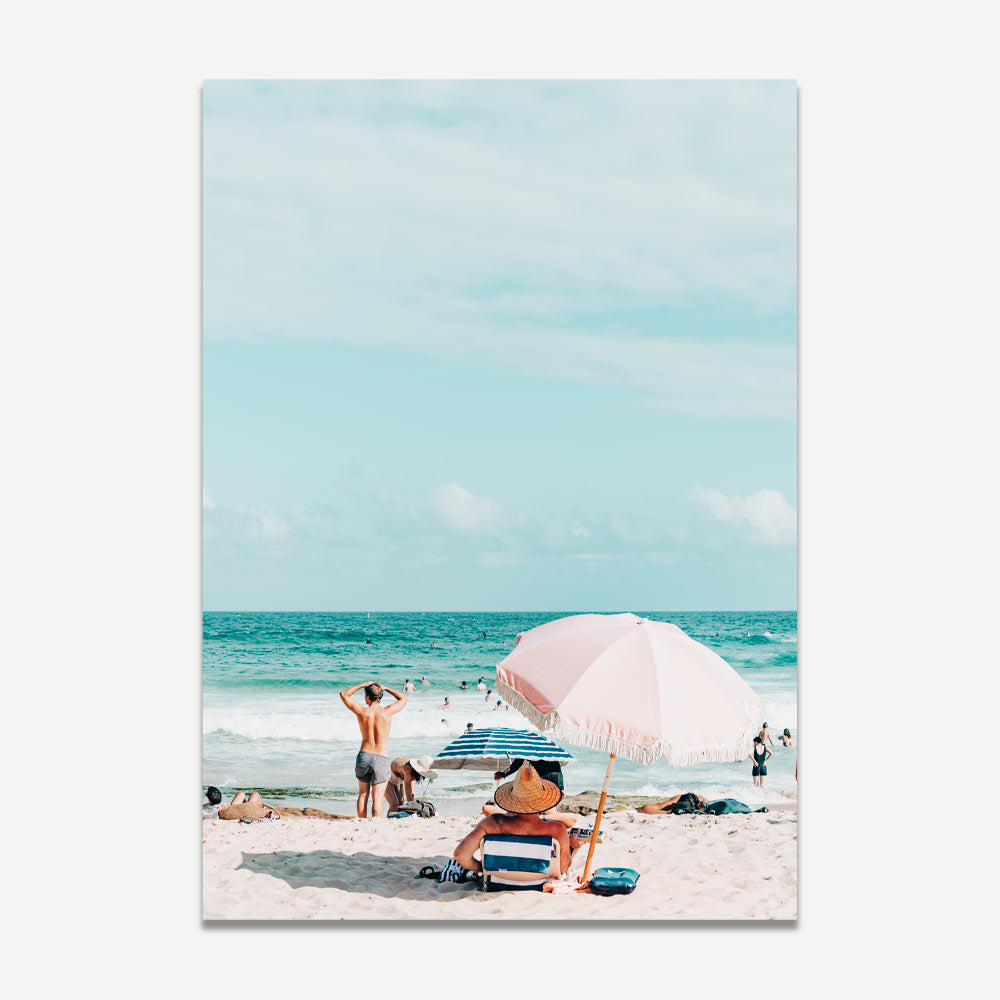 Coastal Serenity - Maroubra Bathers Oil Painting Set for Beach Inspired Decor