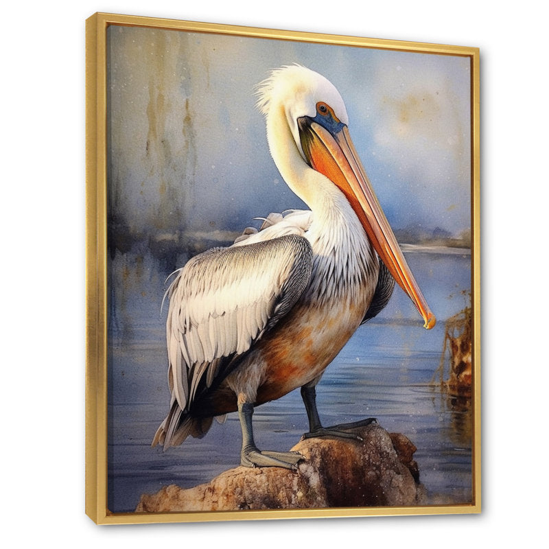 Stunning Pelican Oil Painting for Coastal Home Décor