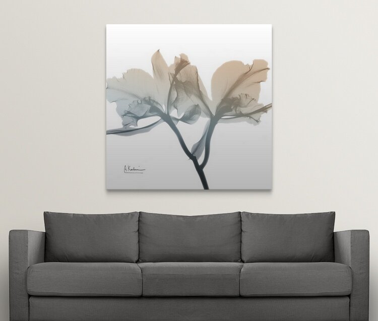 Elegant Earthy Orchid Oil Painting for Modern Home Décor