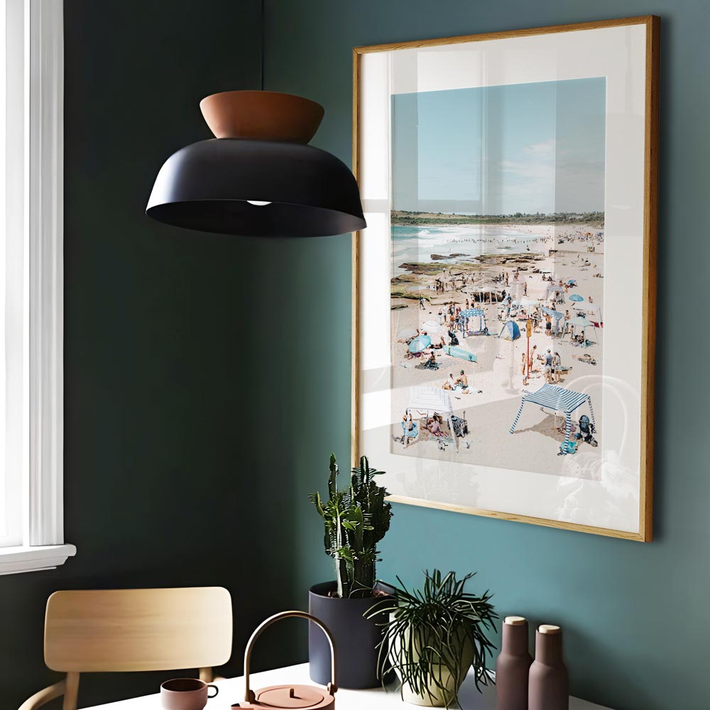 Vibrant Summer Day at Maroubra Beach - Coastal Oil Painting Art Print