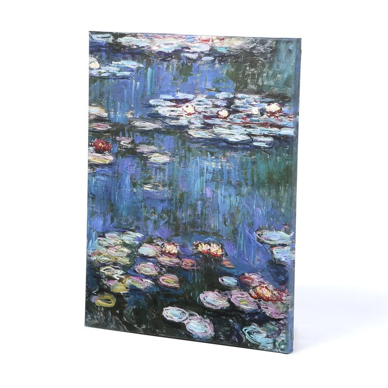 Claude Monet Water Lilies Oil Painting on Canvas – Elegant Art for Home Decor