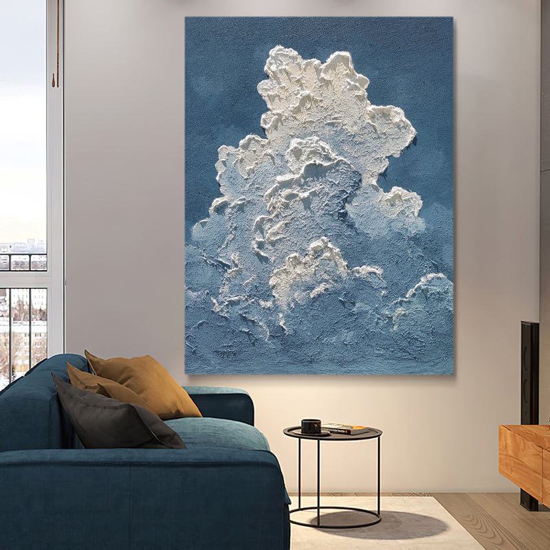 Textured Cloud Billowing Sky Oil Painting 104TC