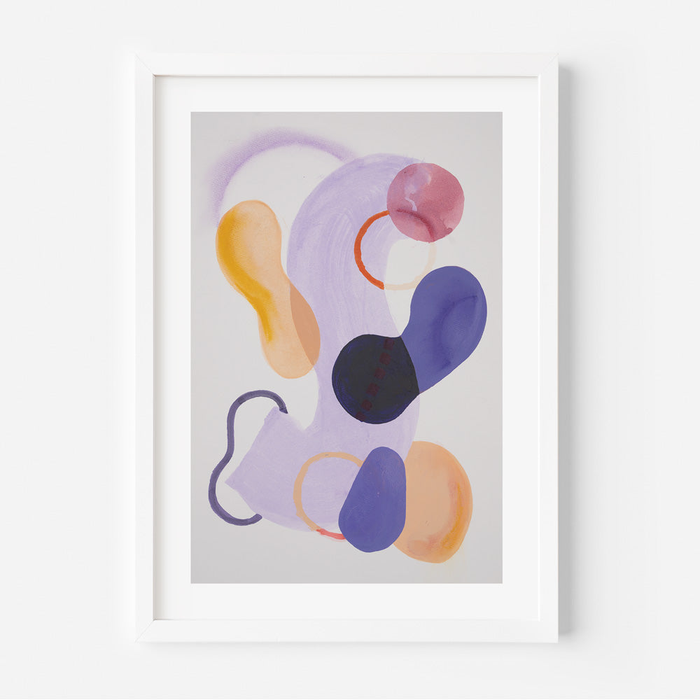 Colorful Abstract Oil Painting for Contemporary Home Decor
