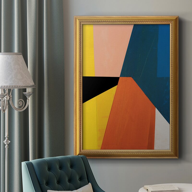 Modern Abstract Oil Painting in Premium Frame - Stylish Wall Art for Home Decor