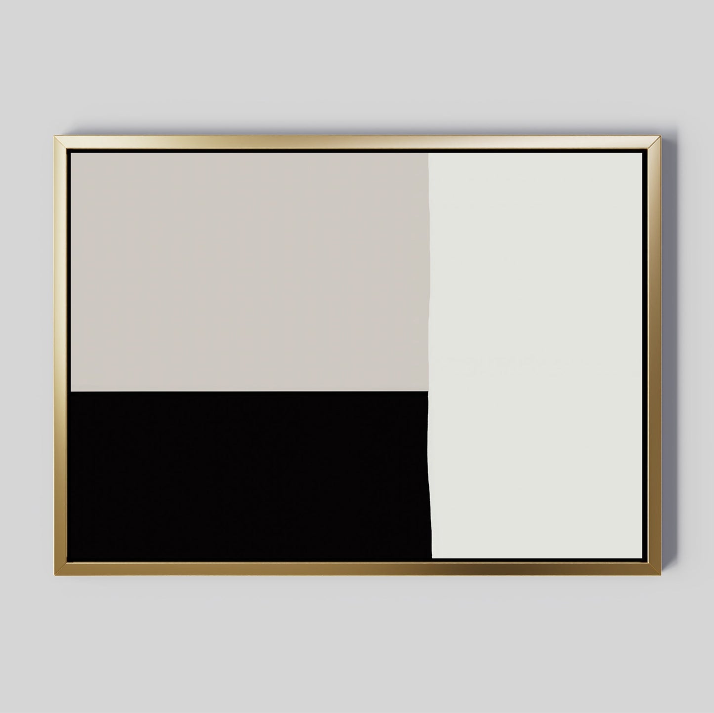 Minimalist Monochrome Abstract Oil Painting for Modern Art Decor