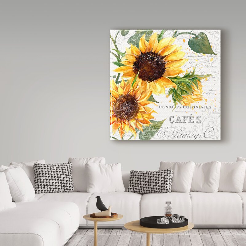 Vibrant Summertime Sunflowers Oil Painting