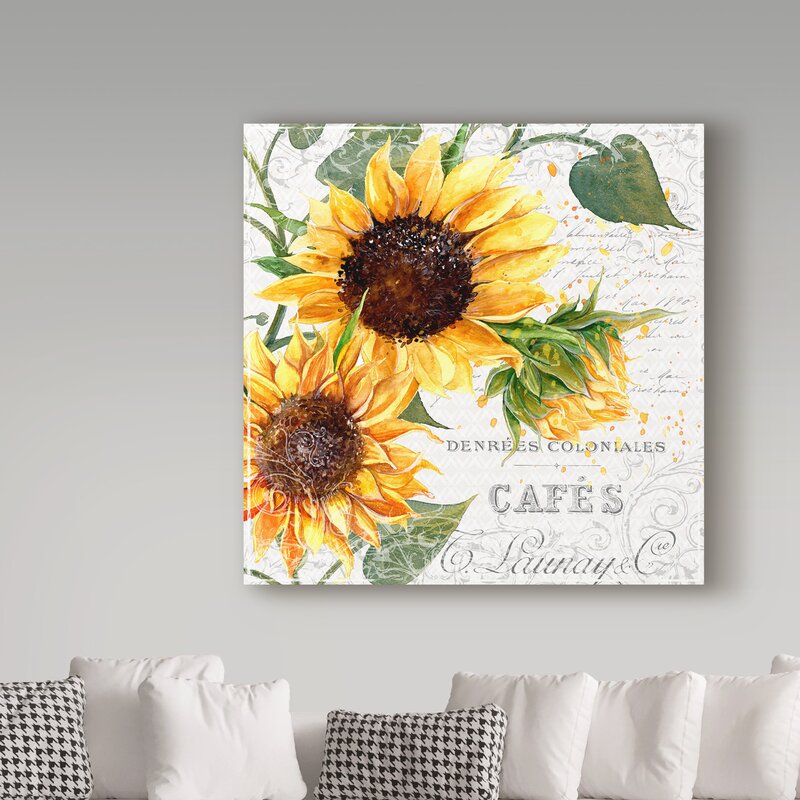 Vibrant Summertime Sunflowers Oil Painting