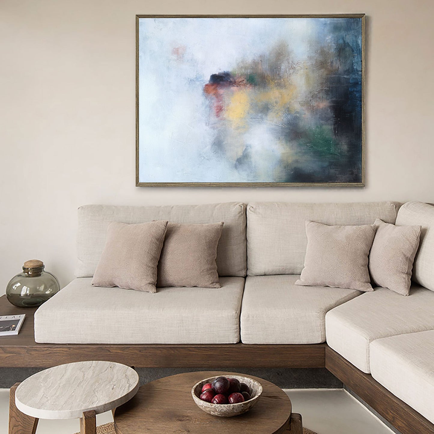 Serene Ocean Abstract Art – Modern Wall Painting for Contemporary Decor