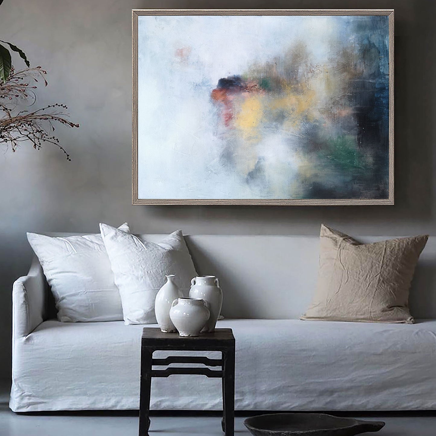 Serene Ocean Abstract Art – Modern Wall Painting for Contemporary Decor