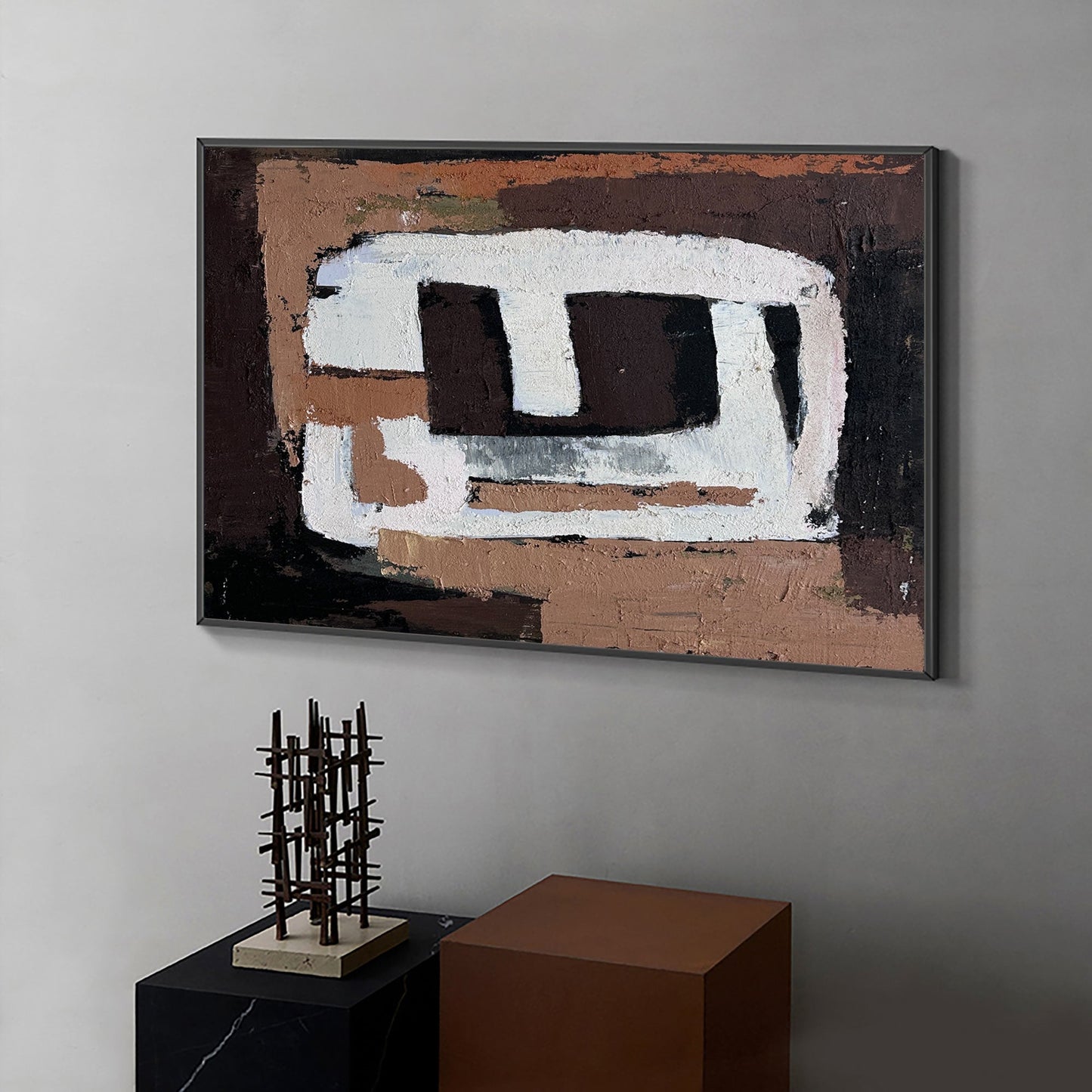 Contemporary Abstract Oil Painting for Modern Home Decor Elegance