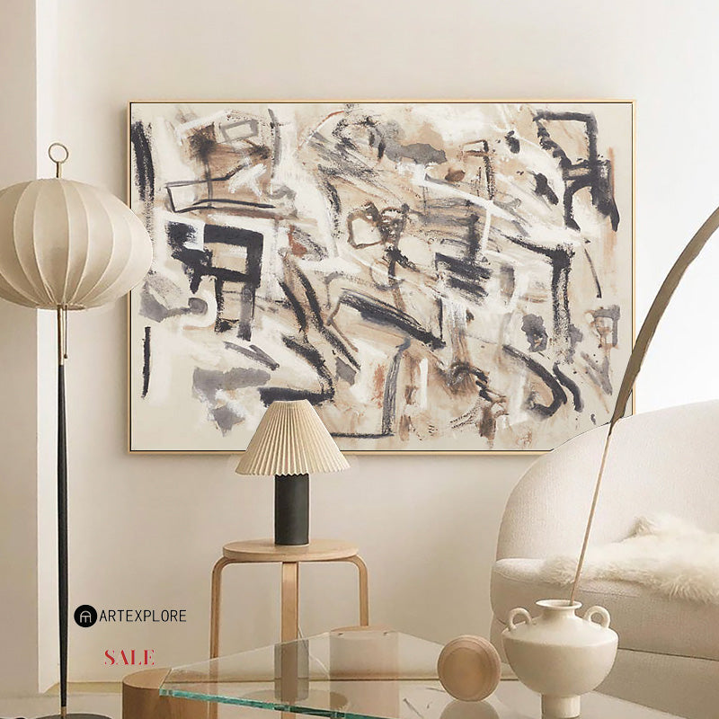 Contemporary Abstract Oil Painting for Modern Home Decor