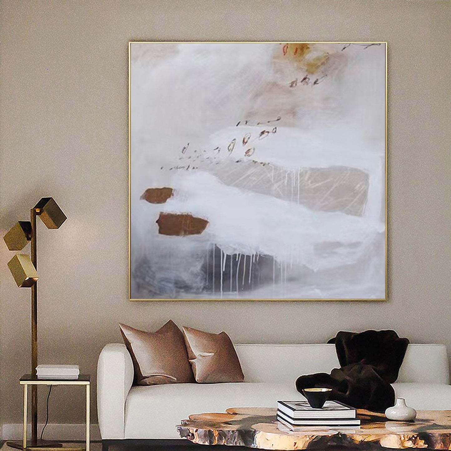 Contemporary Abstract Oil Painting for Modern Home Decor