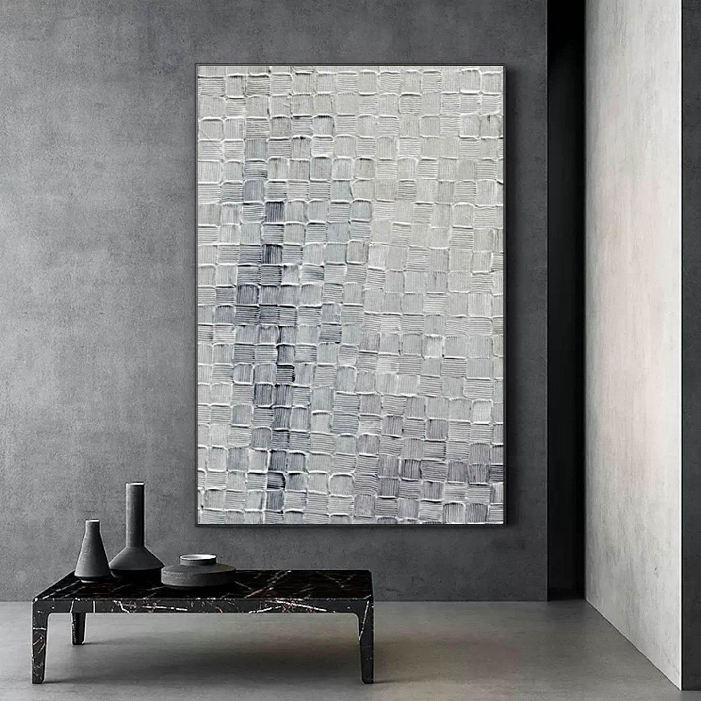 Elegant Wabi-Sabi Textured Wall Art for Minimalist Home Decor