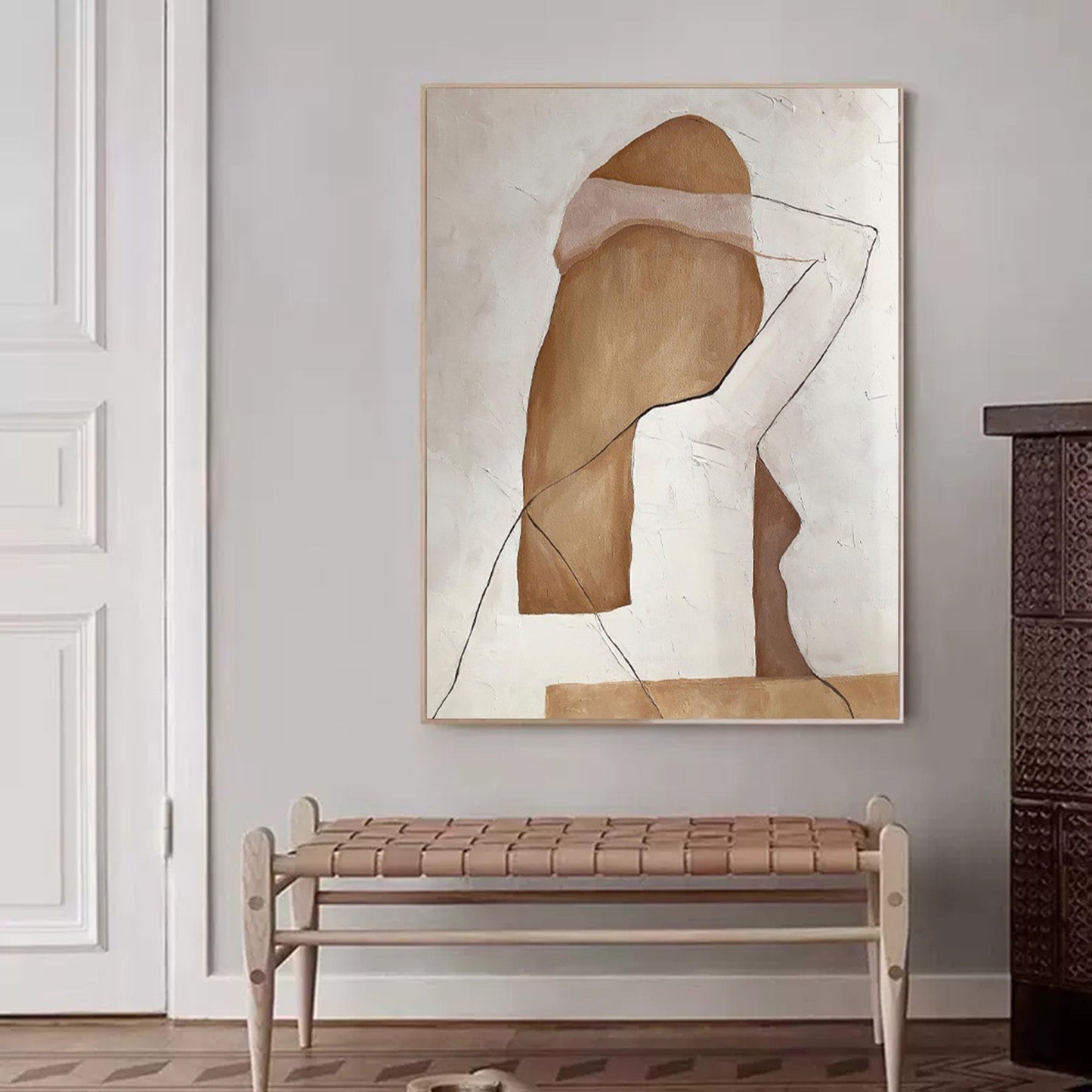 Contemporary Minimalist Figure Art for Modern Home Decor