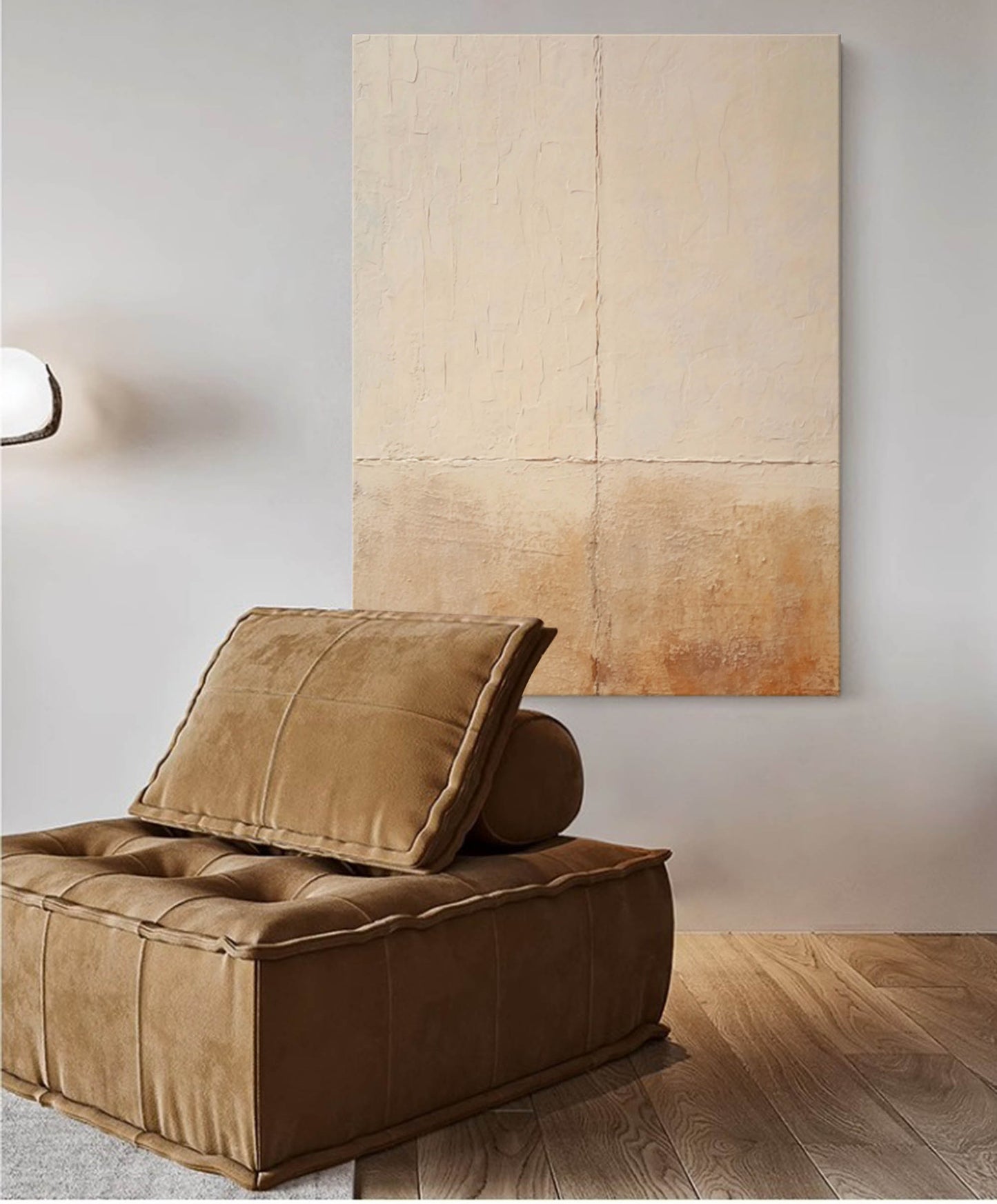 Contemporary Minimalist Oil Painting for Modern Home Decor