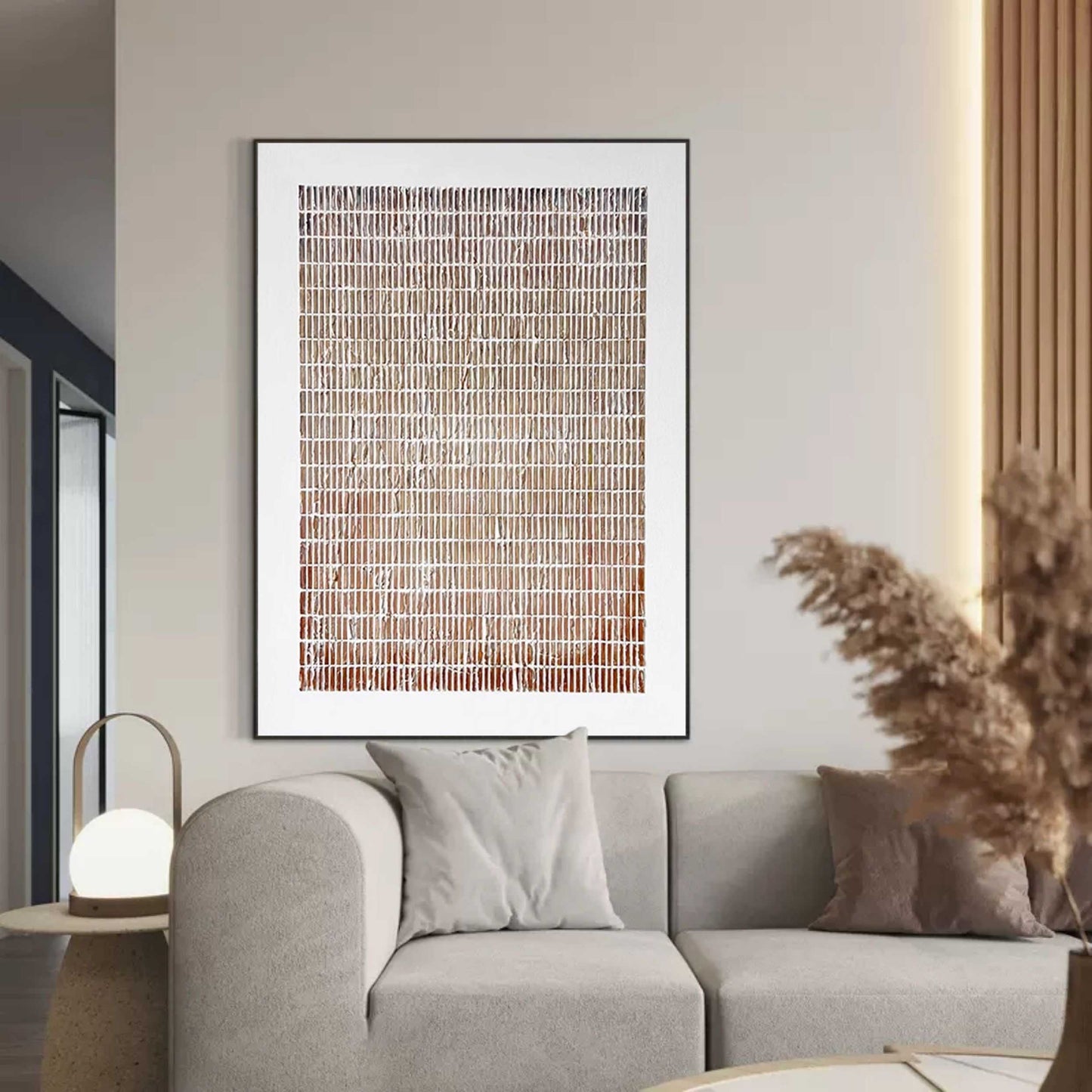 Minimalist Wabi-Sabi Oil Painting for Modern Home Decor and Wall Art Enhancements