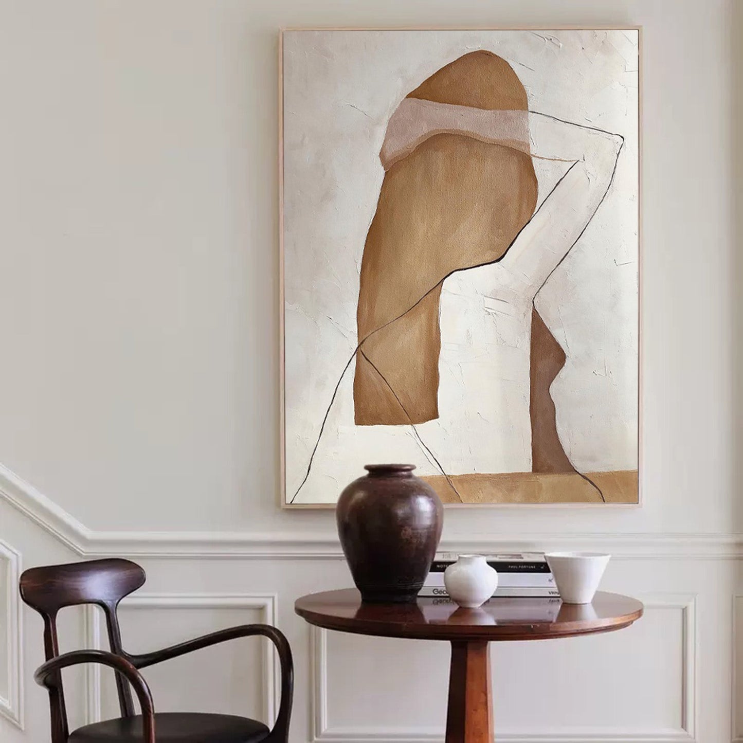 Contemporary Minimalist Figure Art for Modern Home Decor