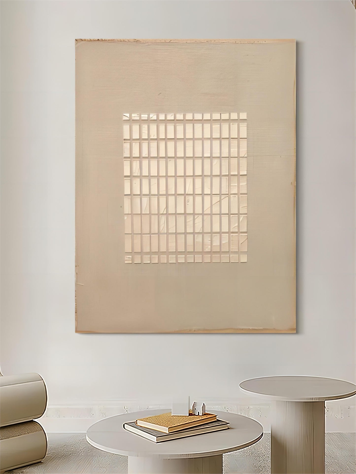 Minimalist Wabi-Sabi Wall Art | Serene Textured Oil Painting for Modern Decor