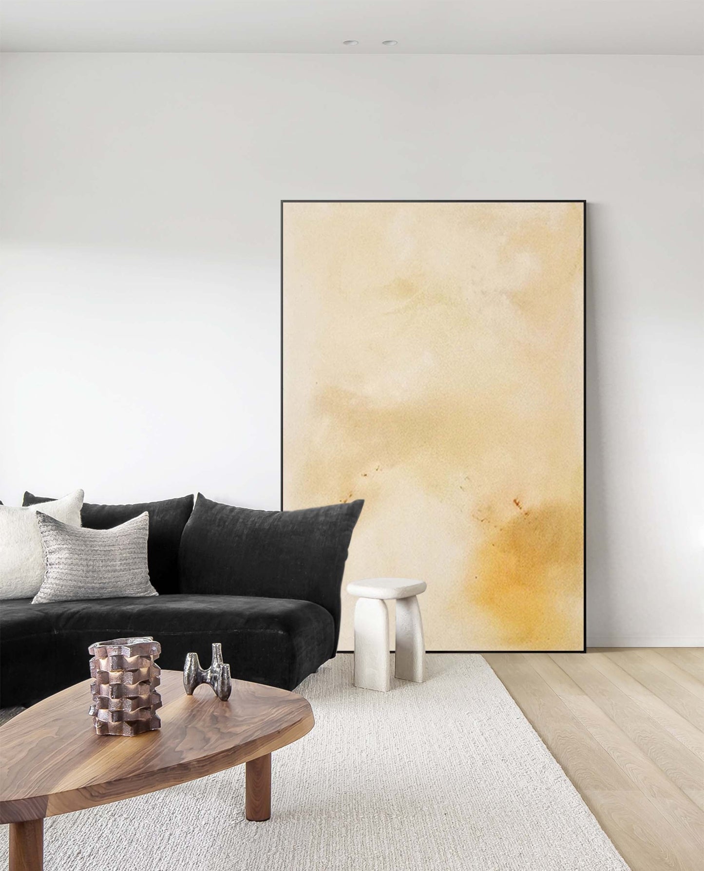 Elegant Minimalist Oil Painting for Modern Home Decor