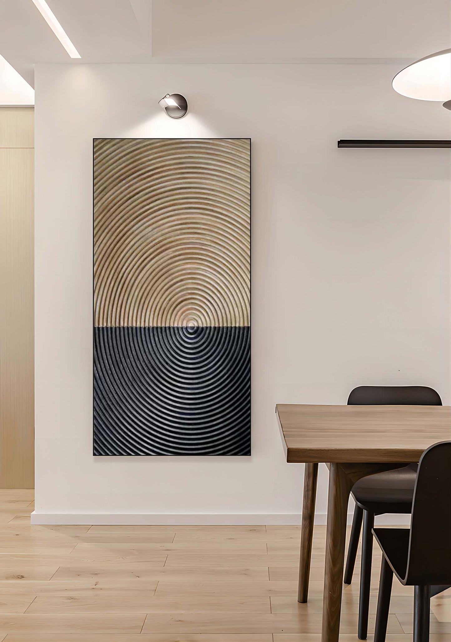 Contemporary Wabi Sabi Oil Painting - Minimalist Wall Art for Modern Decor
