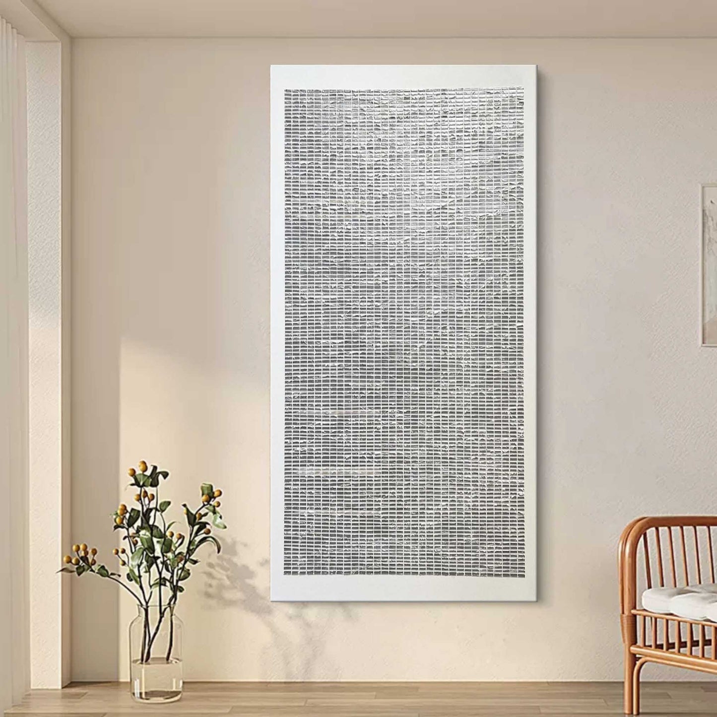 Abstract Wabi Sabi Wall Art - Contemporary Oil Painting for Minimalist Aesthetic Decor