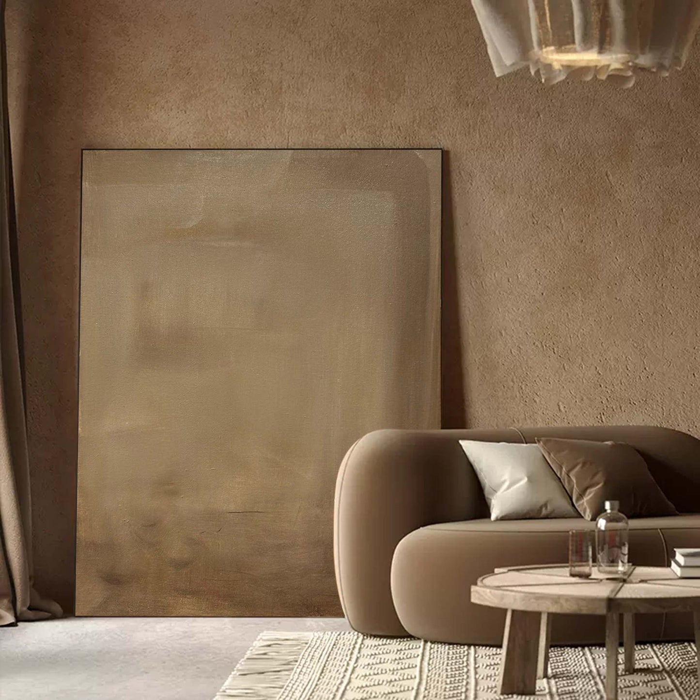 Elegant Minimalist Abstract Oil Painting for Modern Home Decor