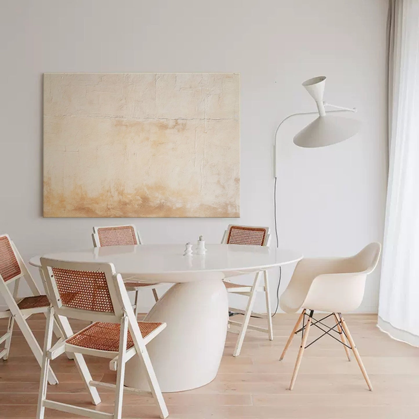 Elegant Minimalist Oil Painting for Modern Home Decor