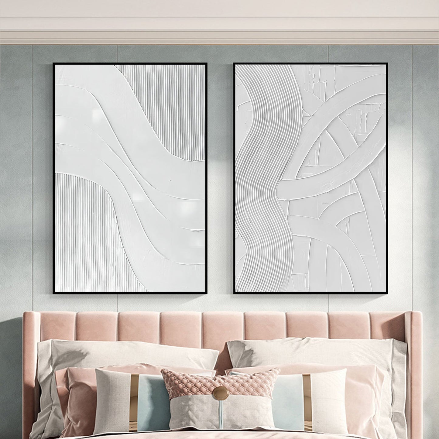 Contemporary Abstract Oil Painting Set for Modern Home Decor