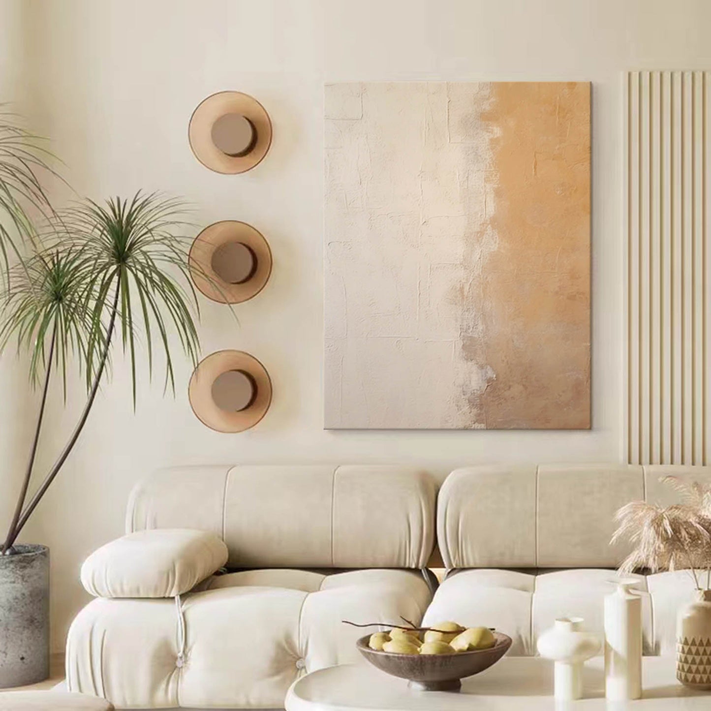 Elegant Minimalist Oil Painting for Contemporary Home Decor and Art Lovers