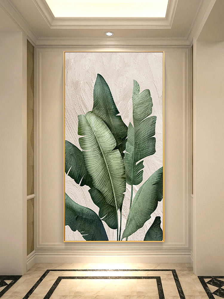 New Palm Leaves California Style Abstract Oil Painting