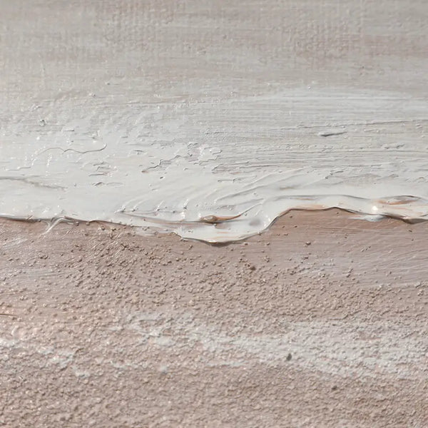 Minimalist Ocean Sky Canvas Art - Textured Beach Wall Decor for Relaxing Interiors
