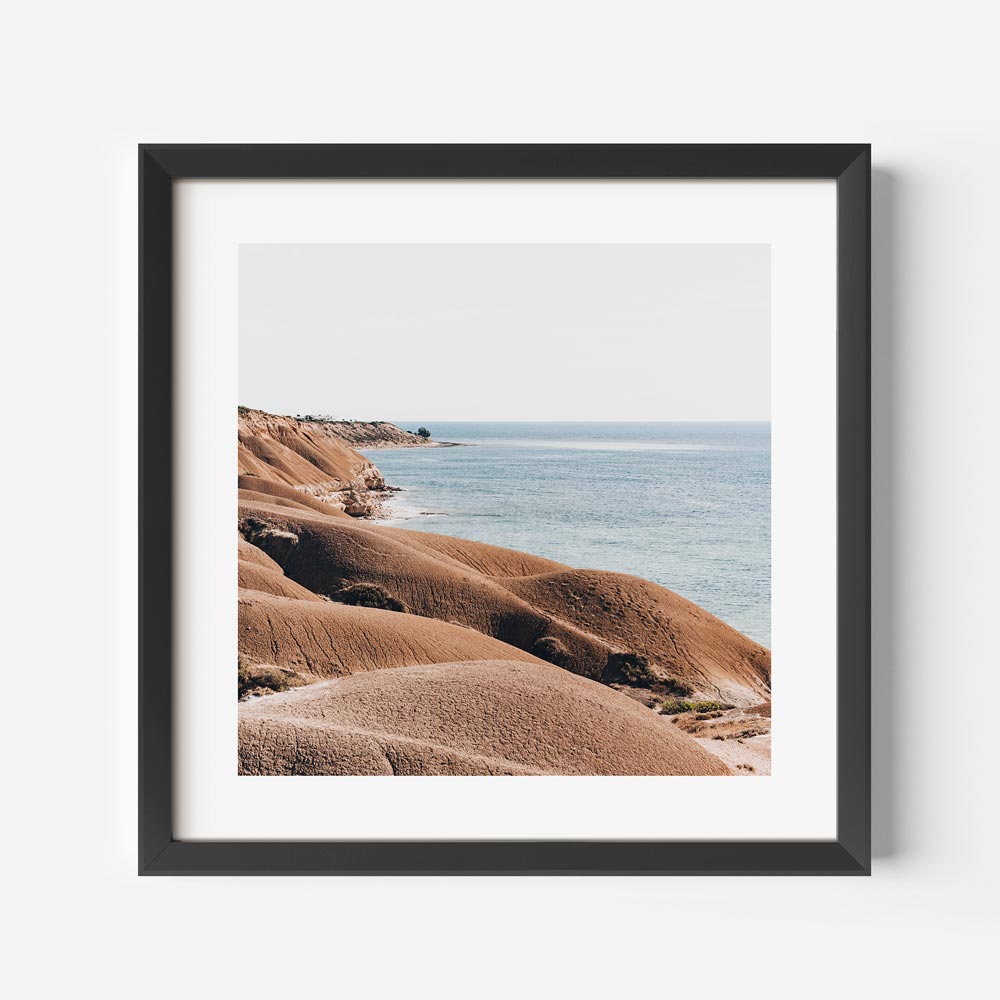 Coastal Serenity: Beautiful Oil Painting of Port Willunga Beach Landscape