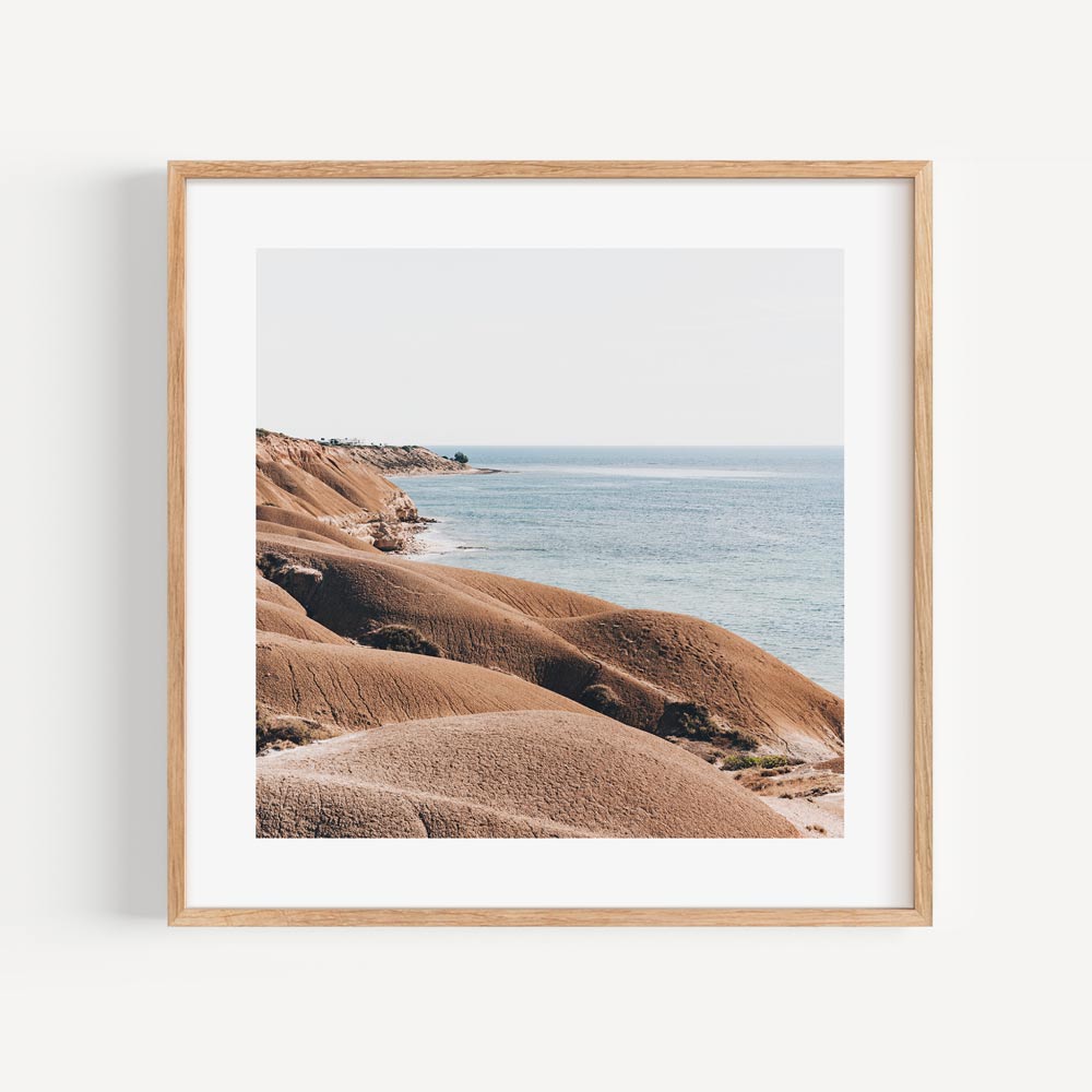 Coastal Serenity: Beautiful Oil Painting of Port Willunga Beach Landscape