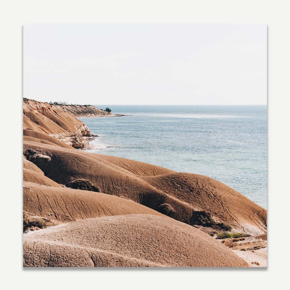 Coastal Serenity: Beautiful Oil Painting of Port Willunga Beach Landscape