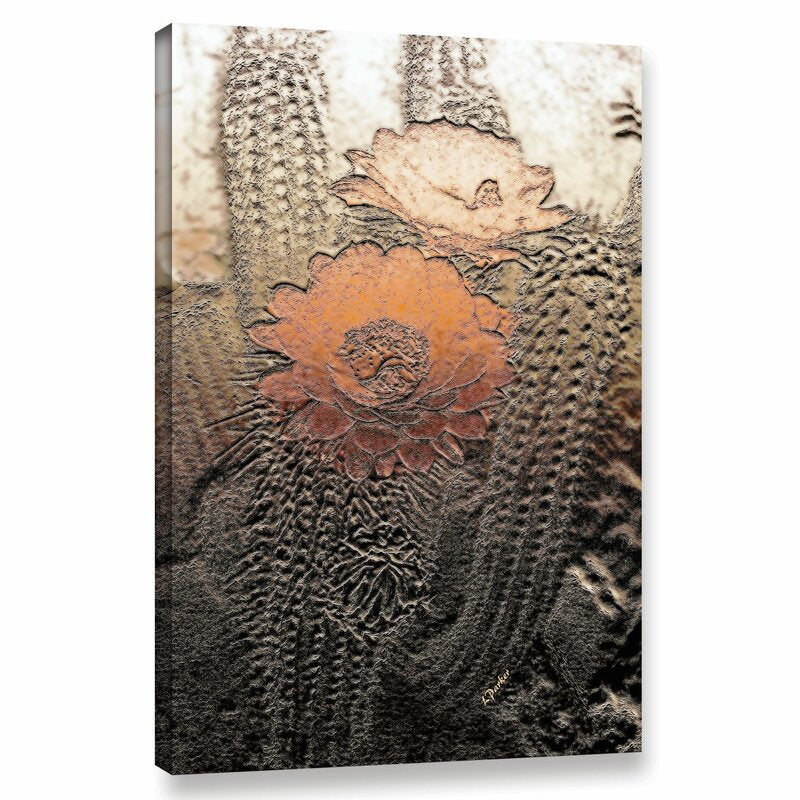 Desert Flora Oil Painting - Elegant Floral Wall Art for Home Decor