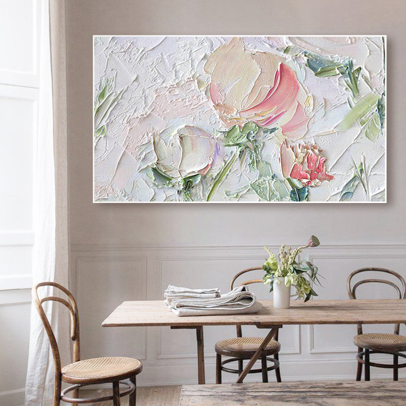 Large Abstract Flower Minimalist Elegant Beauty Oil Painting