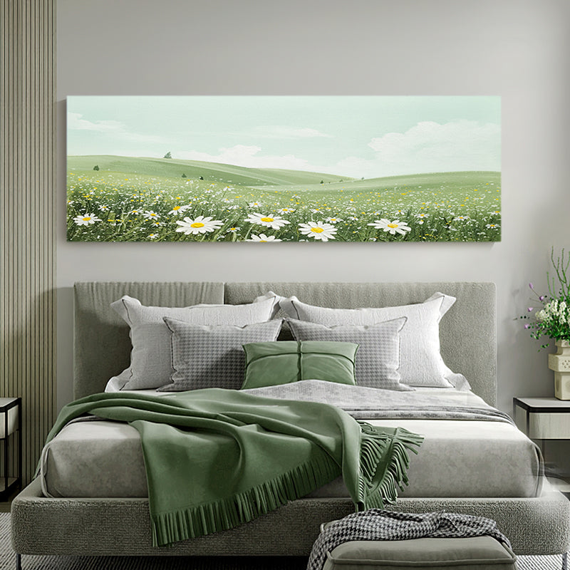 Daisy Field Meadow Flowers Oil Painting 143DF