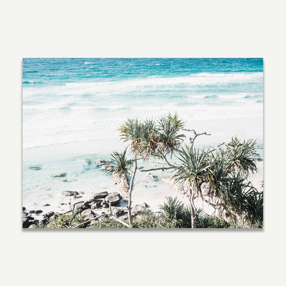 Tranquil Beachview Oil Painting - Serene Coastal Escape Art for Your Home Decor