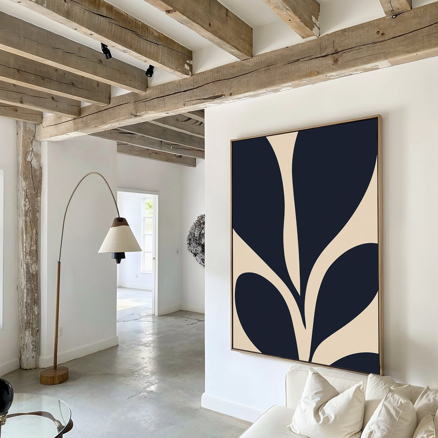 Abstract Botanical Illusion Oil Painting for Modern Home Decor