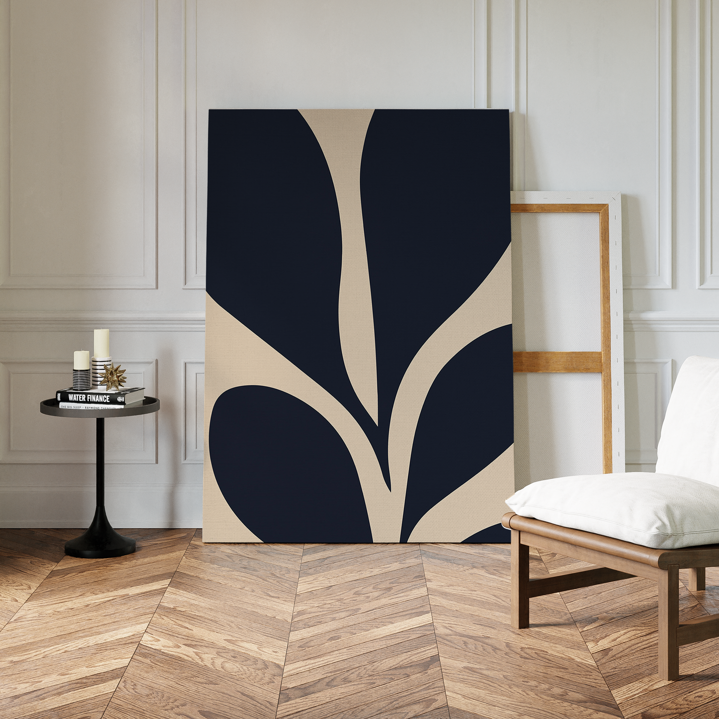 Abstract Botanical Illusion Oil Painting for Modern Home Decor